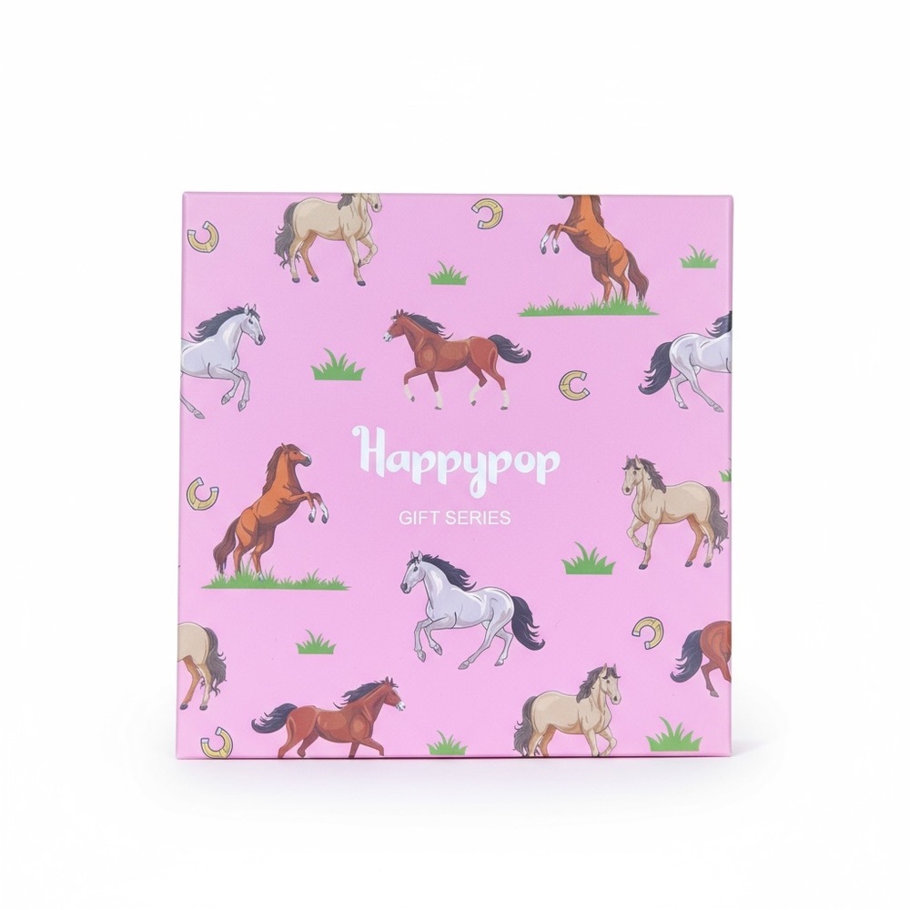 HAPPYPOP Pink Horse Print Socks for Women NWT - Picture 12 of 13